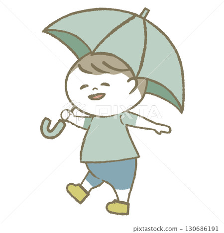 Child with a parasol Child with a parasol 130686191