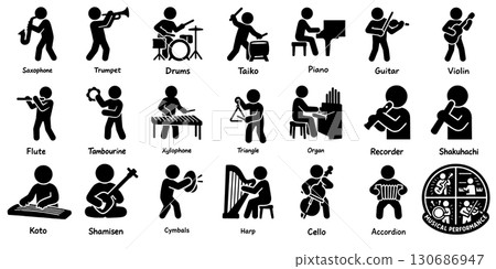 音樂表演象形圖 130686947