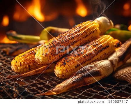 Grilled corn 130687547
