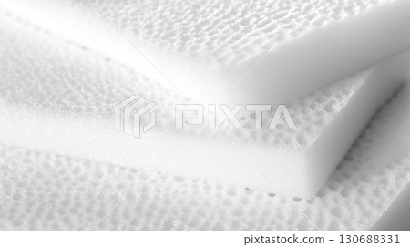 Background material of overlapping styrofoam 130688331
