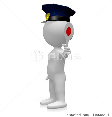 Policeman - cartoon character - 3D illustration Policeman - cartoon character - 3D illustration 130688391