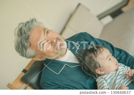 grandchild, grandchildren, grandfather 130688637