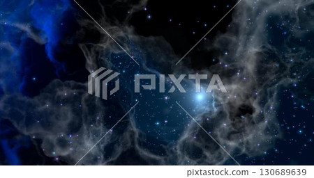 3d rendering. Space wallpaper and background. Universe with stars, constellations, galaxies, nebulae and gas and dust clouds 3d rendering. Space wallpaper and background. Universe with stars, constellations, galaxies, nebulae and gas and dust clouds 130689639