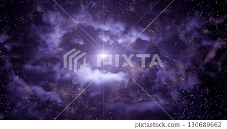 3d rendering. Space wallpaper and background. Universe with stars, constellations, galaxies, nebulae and gas and dust clouds 3d rendering. Space wallpaper and background. Universe with stars, constellations, galaxies, nebulae and gas and dust clouds 130689662