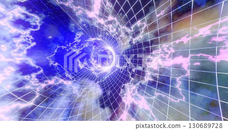 3D rendering. Wormhole in time and space. Movement at the speed of light. Abstract jump into space in hyperspace among colorful stars. Flying through nebulae or gas clusters. 3D rendering. Wormhole in time and space. Movement at the speed of light. Abstract jump into space in hyperspace among colorful stars. Flying through nebulae or gas clusters. 130689728