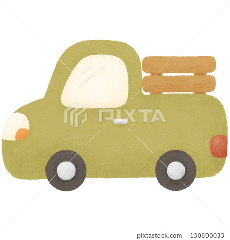 Green truck  130690033