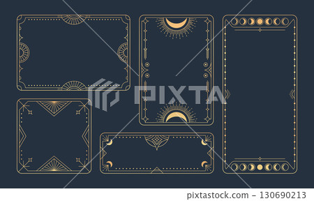Vintage tarot frame collection 130690213