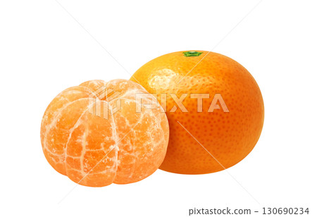 橘子插畫逼真的水果 130690234