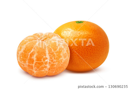橘子插畫逼真的水果 橘子插畫逼真的水果 130690235