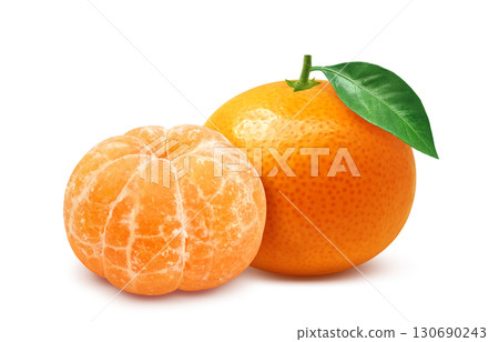 橘子插畫逼真的水果 130690243