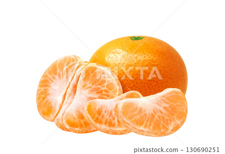 橘子插畫逼真的水果 130690251