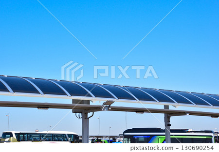 Perovskite solar cells implemented at Yumeshima Transportation Terminal 1 Perovskite solar cells implemented at Yumeshima Transportation Terminal 1 130690254