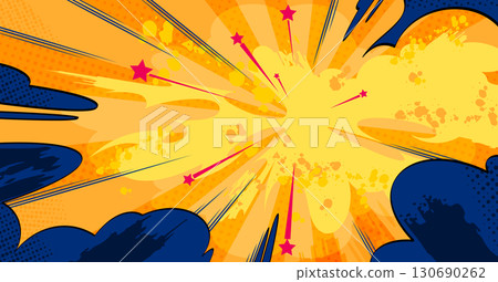Anime comic burst explosion 130690262