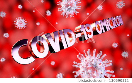 SARS-CoV-2 Covid-19 Omicron variant concept SARS-CoV-2 Covid-19 Omicron variant concept 130690311