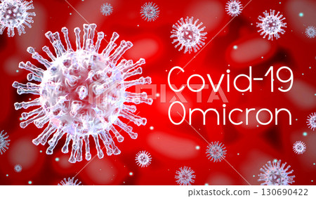 SARS-CoV-2 Covid-19 Omicron variant concept SARS-CoV-2 Covid-19 Omicron variant concept 130690422