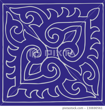 Kazakh nomadic tribes on background 130690561