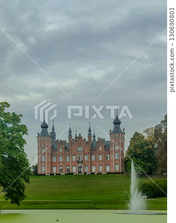 Belgium, Viron Castle, town hall of Dilbeek. 130690801