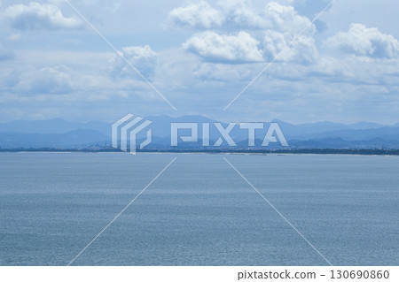 Yumigahama Coast as seen from Sakaiminato's observation deck 130690860