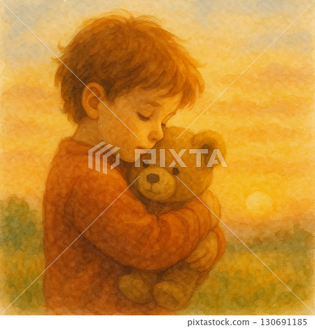 泰迪熊《夕陽下的少年》軟療癒電影 130691185