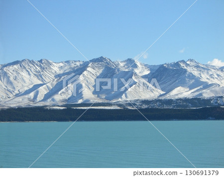 Scenic Colorful Lake of New Zealand Scenic Colorful Lake of New Zealand 130691379