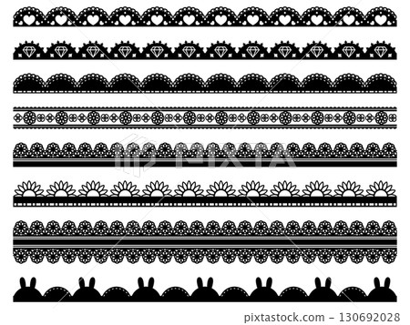 8條蕾絲線套裝(黑色) 8條蕾絲線套裝(黑色) 130692028