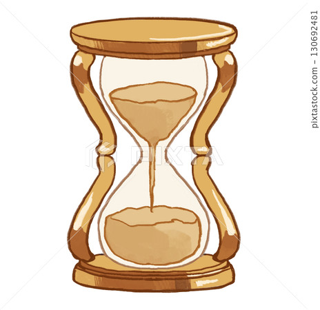 Simple hourglass illustration Simple hourglass illustration 130692481