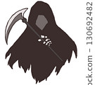 Illustration of the Grim Reaper holding a scythe 130692482