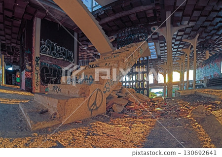 Abandoned Haludovo Hotel with graffiti and decay in Croatia Abandoned Haludovo Hotel with graffiti and decay in Croatia 130692641