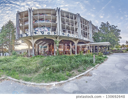 Abandoned Haludovo Hotel with graffiti and decay in Croatia 130692648