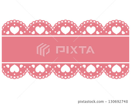 Heart lace frame red Heart lace frame red 130692748