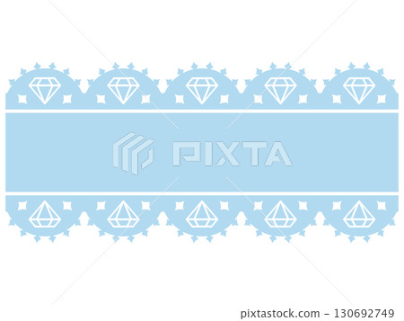 Diamond lace frame, blue 130692749