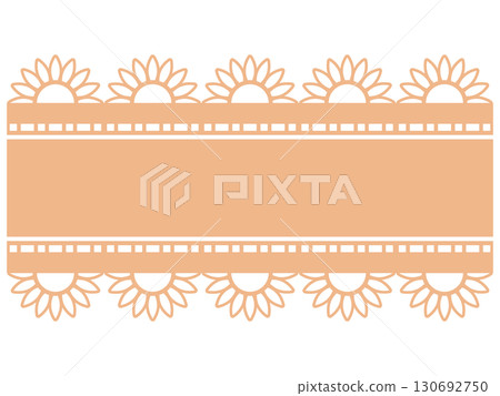 Sunflower lace frame - Orange 130692750