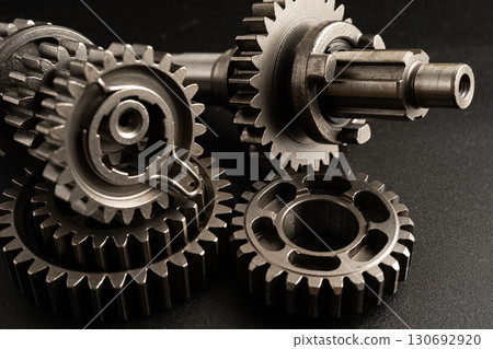 Gear and cogs wheels, clock mechanism, brass metal engine industrial. Gear and cogs wheels, clock mechanism, brass metal engine industrial. 130692920