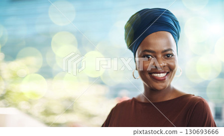 Corporate black woman, portrait and smile with vision, goals and motivation by blurred background. Female African ceo, business leader and focus with happiness, excited face and mission for success Corporate black woman, portrait and smile with vision, goals and motivation by blurred background. Female African ceo, business leader and focus with happiness, excited face and mission for success 130693666