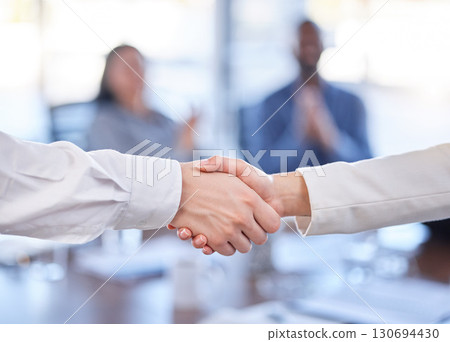 Handshake, teamwork and b2b partnership, agreement or deal, contract or onboarding. Thank you, welcome and business people shaking hands for collaboration, hiring or crm, recruitment or greeting. Handshake, teamwork and b2b partnership, agreement or deal, contract or onboarding. Thank you, welcome and business people shaking hands for collaboration, hiring or crm, recruitment or greeting. 130694430