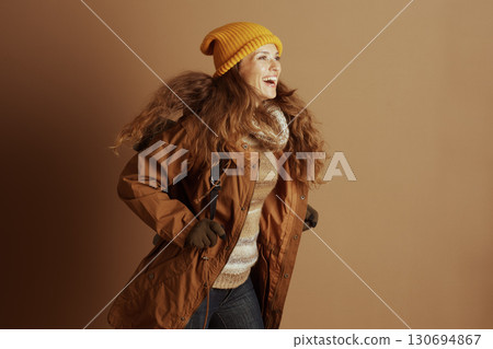 Laughter and Joy in Autumn Outdoor Apparel 130694867