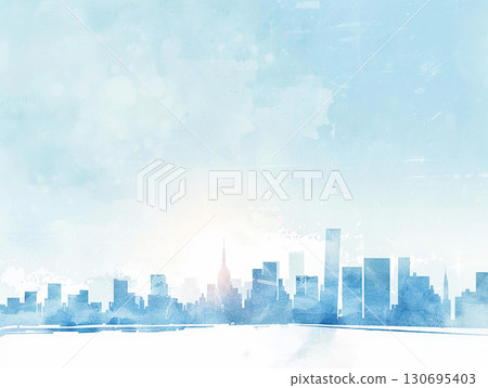 Blue Sky, Cityscape, Generative AI Blue Sky, Cityscape, Generative AI 130695403