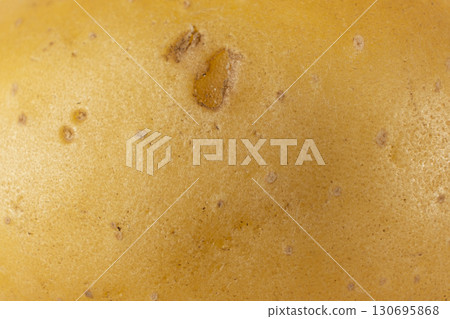 Macro Close-Up Of Fresh Unpeeled Potatoes Showing Natural Texture 130695868