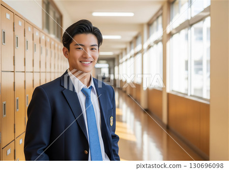 學生們享受充滿希望的學校生活－日本學校 130696098