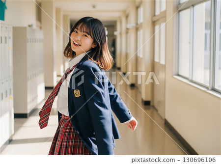 Students enjoying a hopeful school life - Japanese schools Students enjoying a hopeful school life - Japanese schools 130696106