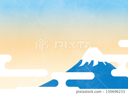 Mount Fuji and Clouds Postcard Template Mount Fuji and Clouds Postcard Template 130696233