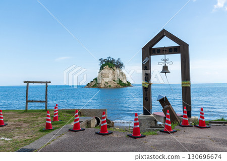 盛夏的見附島與禁止進入的戀人聖地 130696674