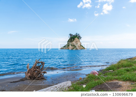 Midsummer Mitsuke Island and driftwood 130696679