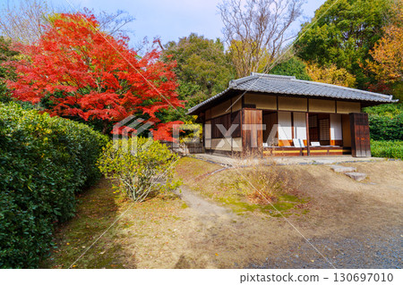 京都涉成園 秋天的笠關 130697010