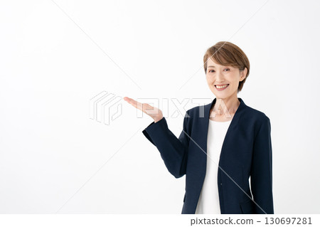 Female business hand gesture Female business hand gesture 130697281
