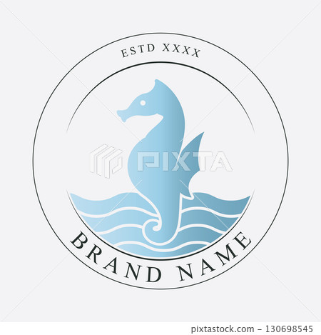 Sea Horse Logo Design 130698545