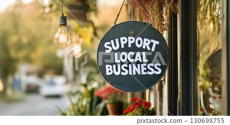 Outdoor storefront sign support local business rustic vintage commercial design Outdoor storefront sign support local business rustic vintage commercial design 130698755