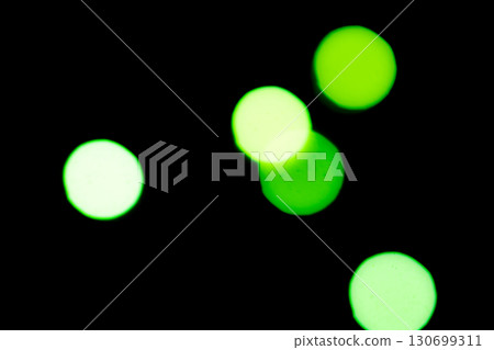 Yellow-green color bokeh image (stock photo) 130699311
