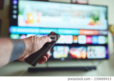 Controlling smart TV with remote 130699413