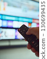 Smart TV remote in hand 130699435